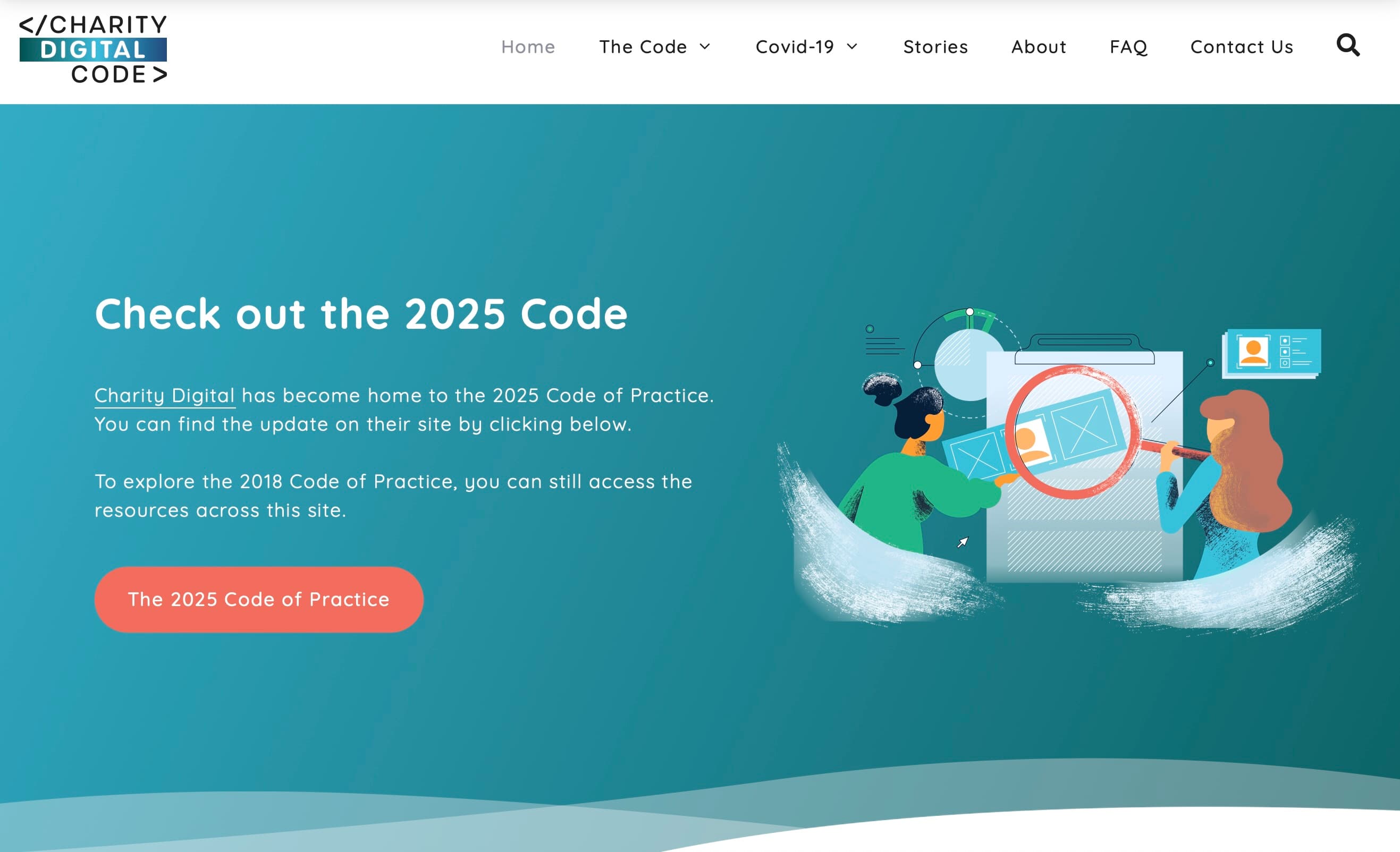Charity Digital Code website
